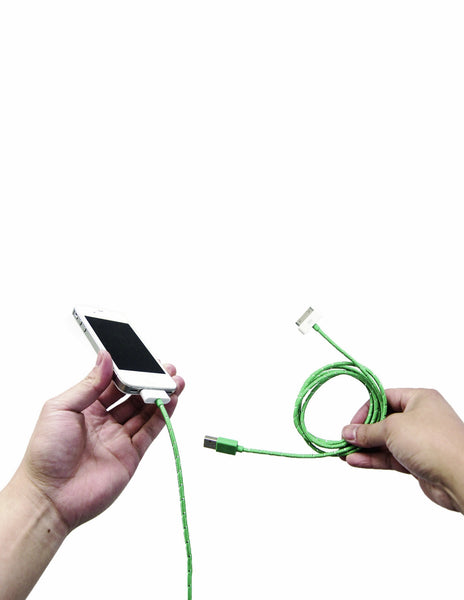 iPhone 4 (30-pin) Green Everlasting Nylon Cable
