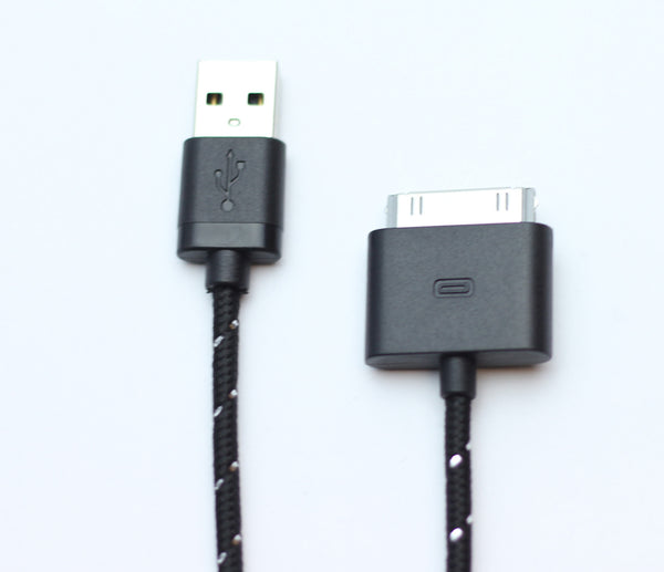 iPhone 4 (30-pin) Black Everlasting Nylon Cable