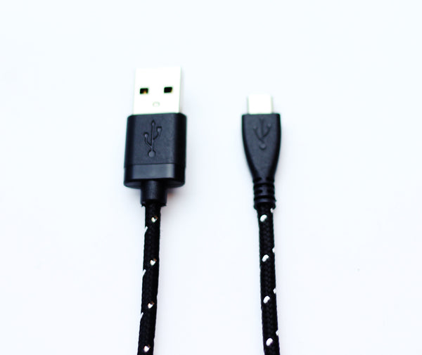 Micro USB Black Everlasting Nylon Cable