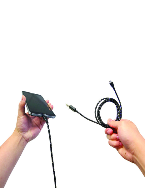 Micro USB Black Everlasting Nylon Cable