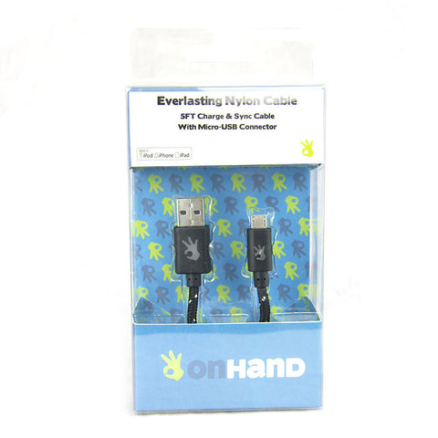 Micro USB Black Everlasting Nylon Cable