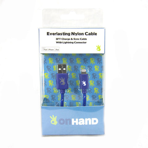 Lightning ( 8 pin ) Blue Everlasting Nylon Cable