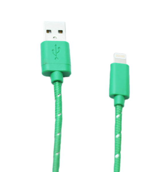 Lightning ( 8 pin ) Green Everlasting Nylon Cable
